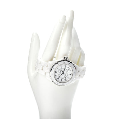 Chanel Stainless Steel Ceramic 38mm J12 Automatic Watch White 2 of 5