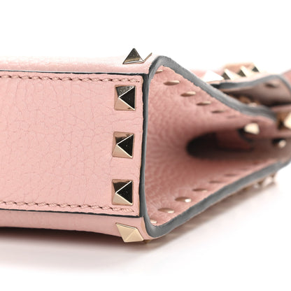 Valentino Garavani Pebbled Calfskin Medium Rockstud Flip Lock Crossbody Bag Loto 8 of 8