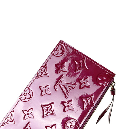 Louis Vuitton Vernis Felicie Chain Wallet Magenta 11 of 12
