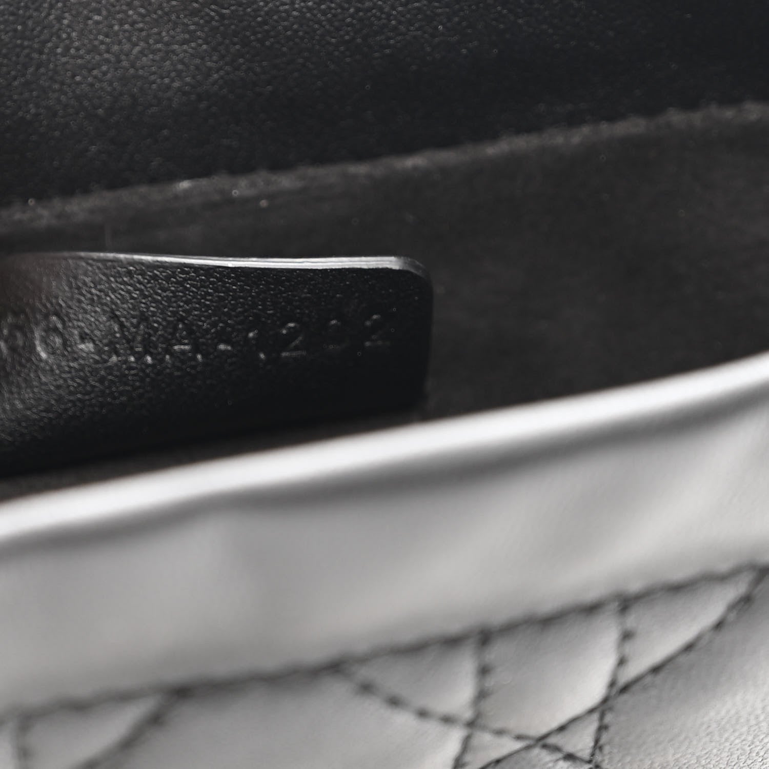 Christian Dior Lambskin Cannage Mini Top Handle Drawstring Bag Black 7 of 12
