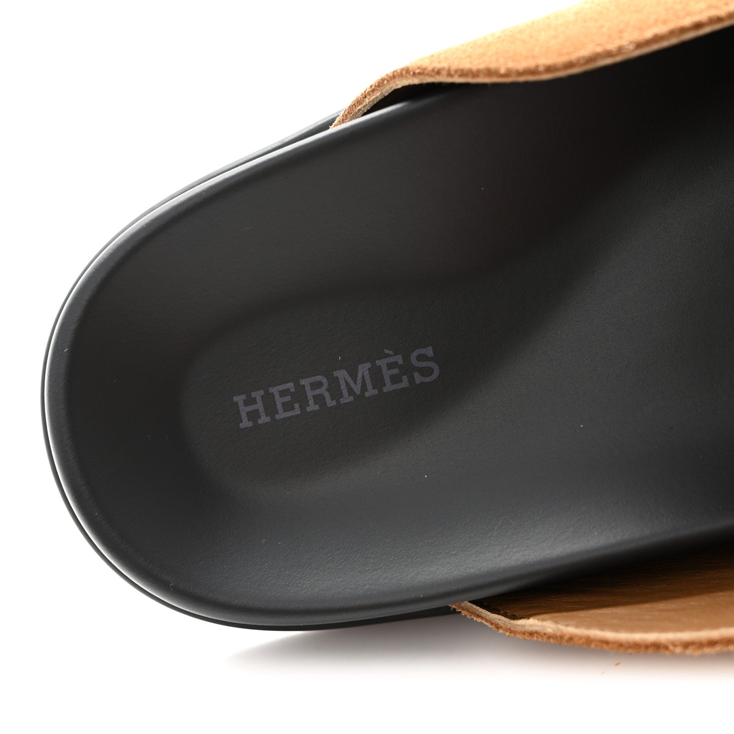Suede Calfskin Mens Go Mules 41.5 Brun Fume
