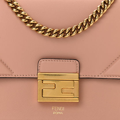 Fendi Vitello Grace Matte Small Kan U Shoulder Bag Rosa Bourbon 7 of 9