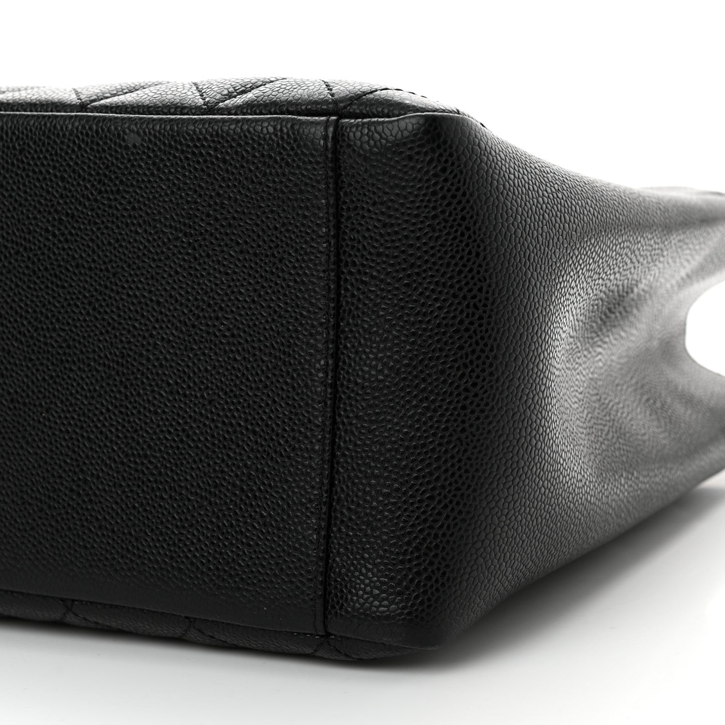 Caviar Quilted Grand Shopping Tote GST Black