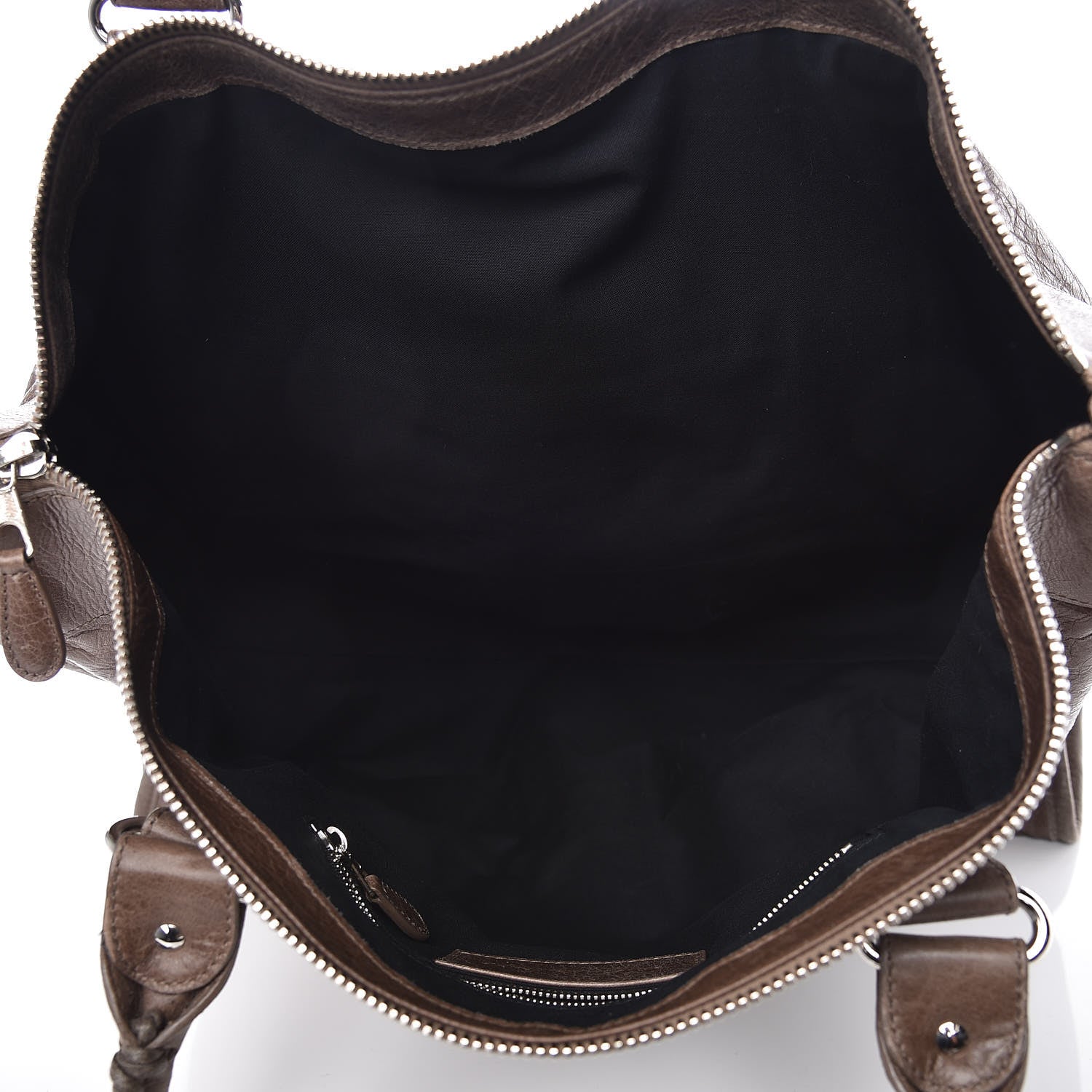 Balenciaga Agneau Giant 21 Silver Hardware Weekender Noix 5 of 12