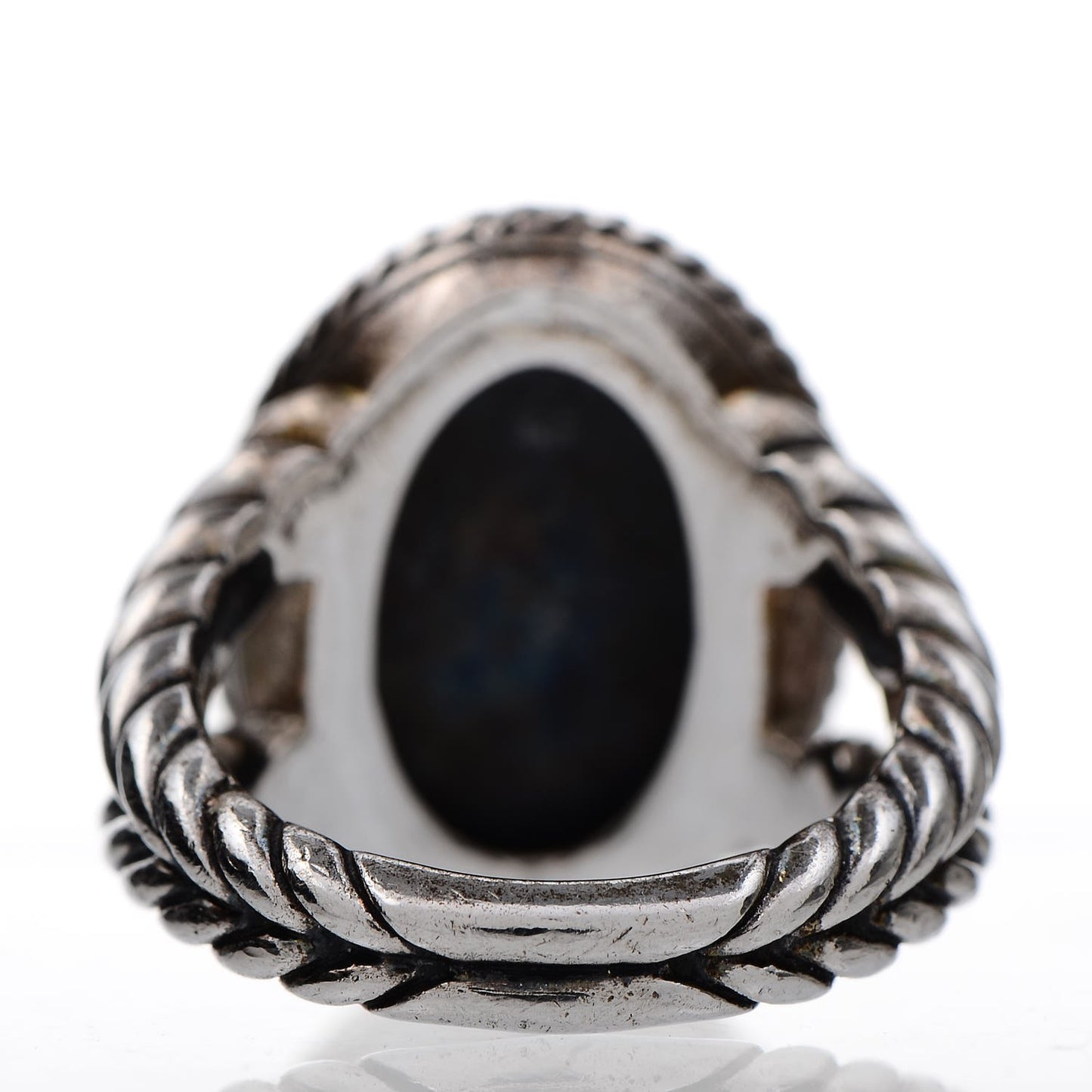 Sterling Silver Diamond Cable Coil Ring 57 8