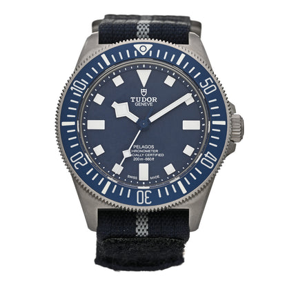 TUDOR Titanium Fabric 42mm Pelagos Automatic Watch Blue 25707B 1 of 5