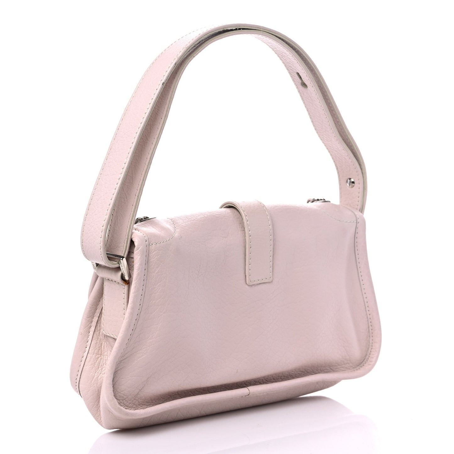Calfskin Mademoiselle Flap Shoulder Bag Light Pink