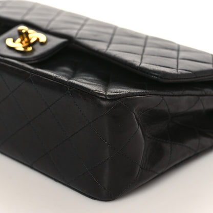 Chanel Lambskin Quilted Medium Double Flap Black 9 of 9
