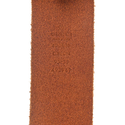 Gucci Cuoio Toscano Nickel Double Double G 40mm Belt 95 38 Cuir 3 of 7