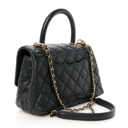 Chanel Caviar Quilted Mini Coco Handle Flap Black 3 of 11