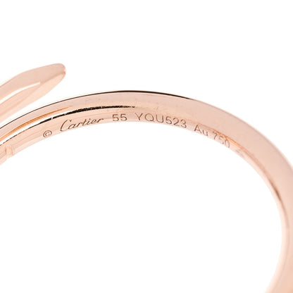 Cartier 18K Pink Gold Small Juste Un Clou Ring 55 7.25 5 of 6