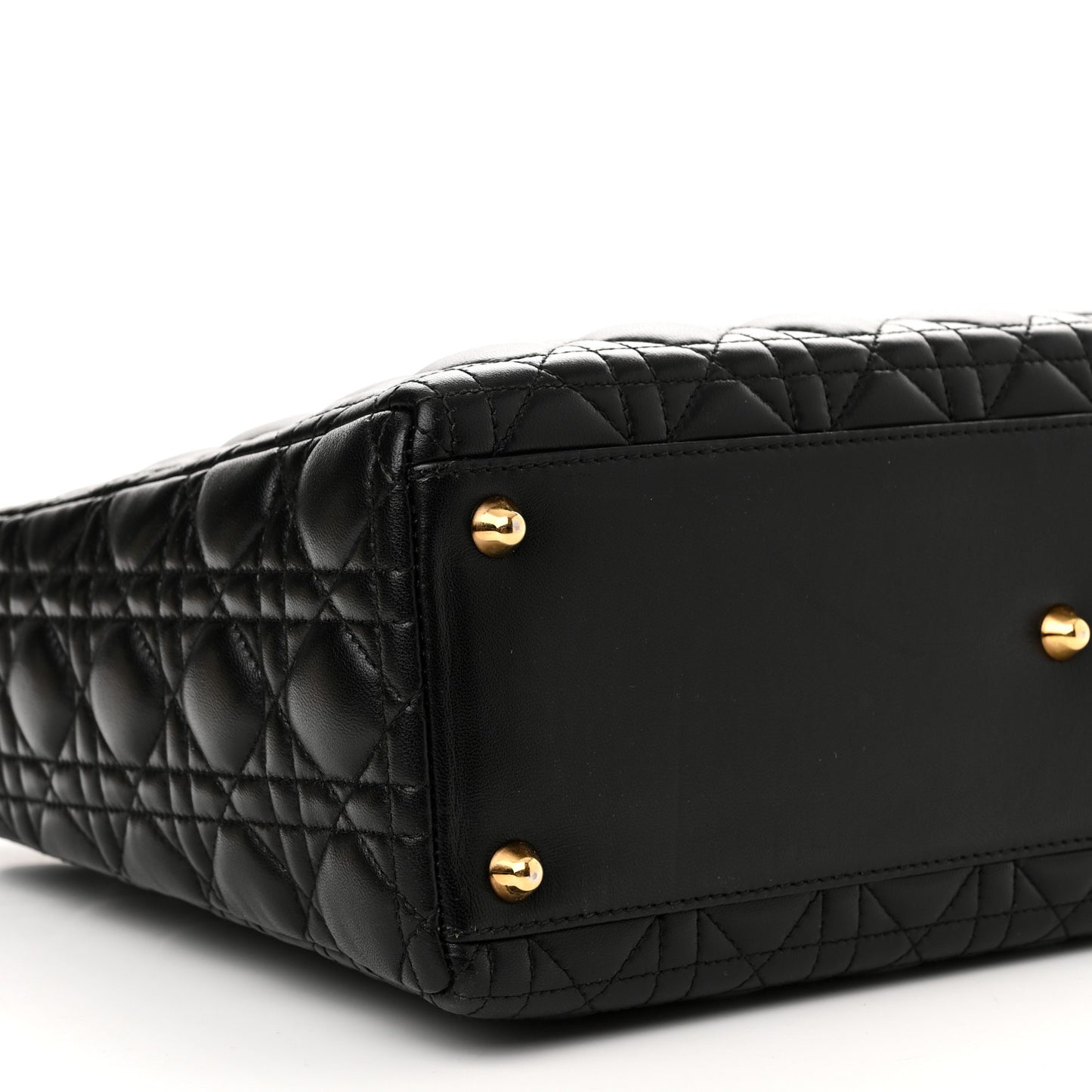 Lambskin Cannage Large Lady Dior Black