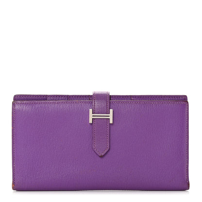 Hermes Chevre Mysore Bearn Wallet Parme 1 of 11