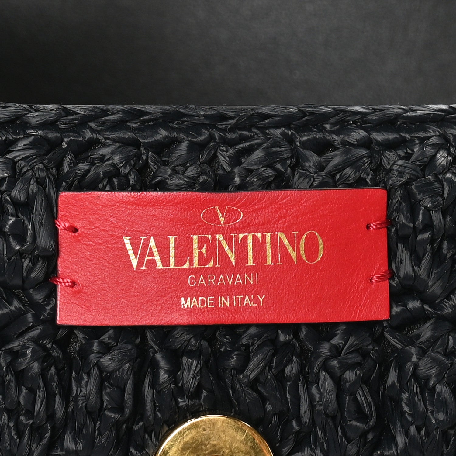 Valentino Garavani Raffia Braided Supervee Crossbody Bag Black 6 of 10