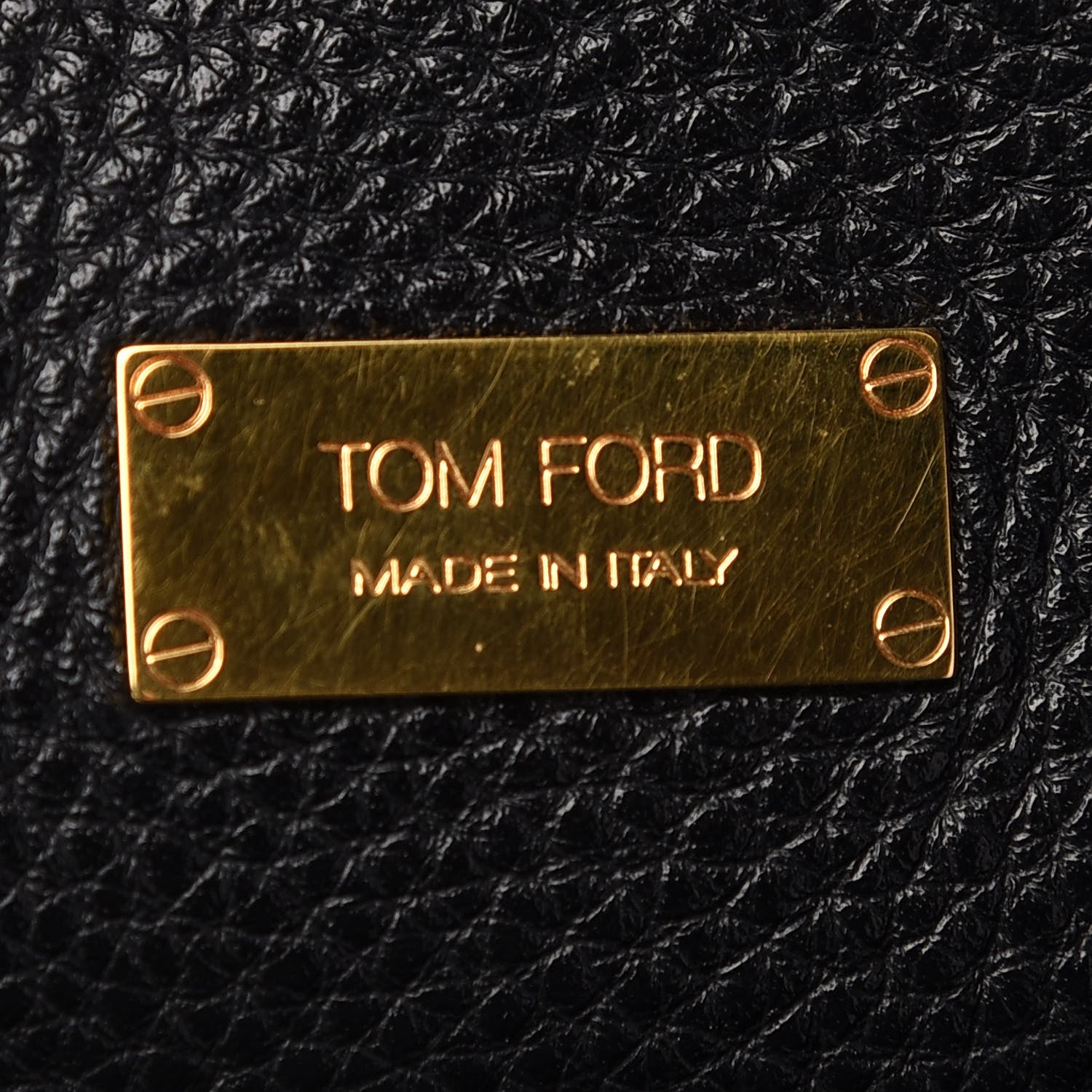 Tom Ford Pebbled Calfskin Alix Zip Hobo Dark Gray 5 of 9