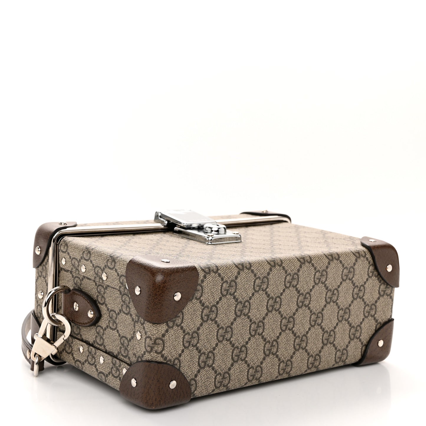 GG Supreme Monogram Globe-Trotter Beauty Case Brown