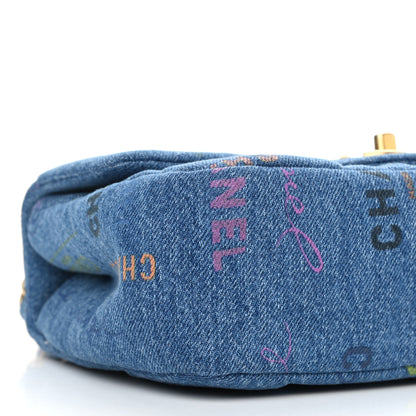 Chanel Denim Quilted Mini Denim Mood Rectangular Flap Blue Multicolor 9 of 11