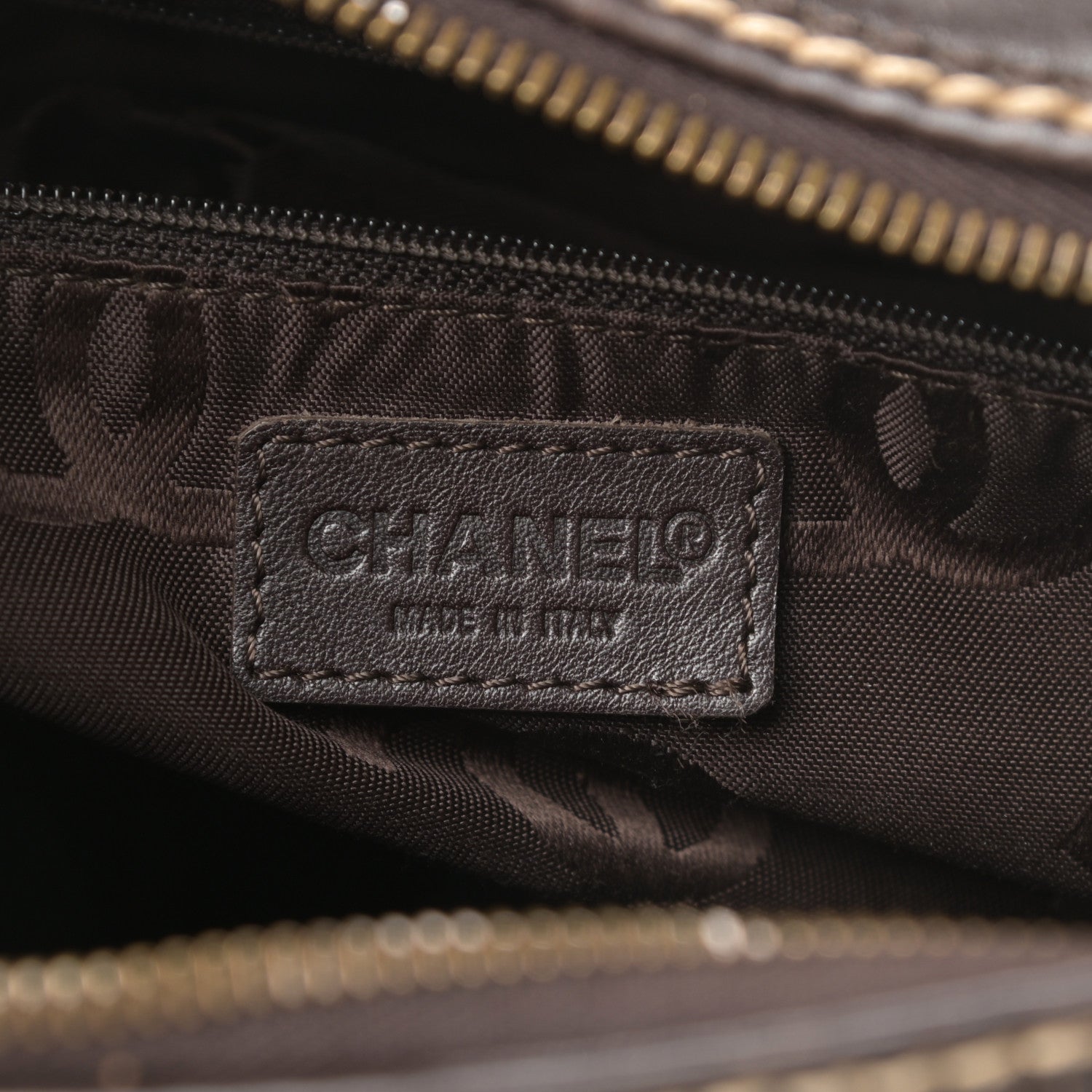 Chanel Calfskin Wild Stitch Top Handle Bag Brown 6 of 17