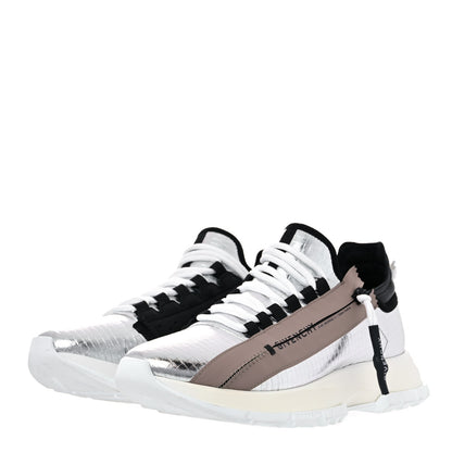 Givenchy Metallic Spectre Low Runners Sneakers 39 Silver Black 3 of 12