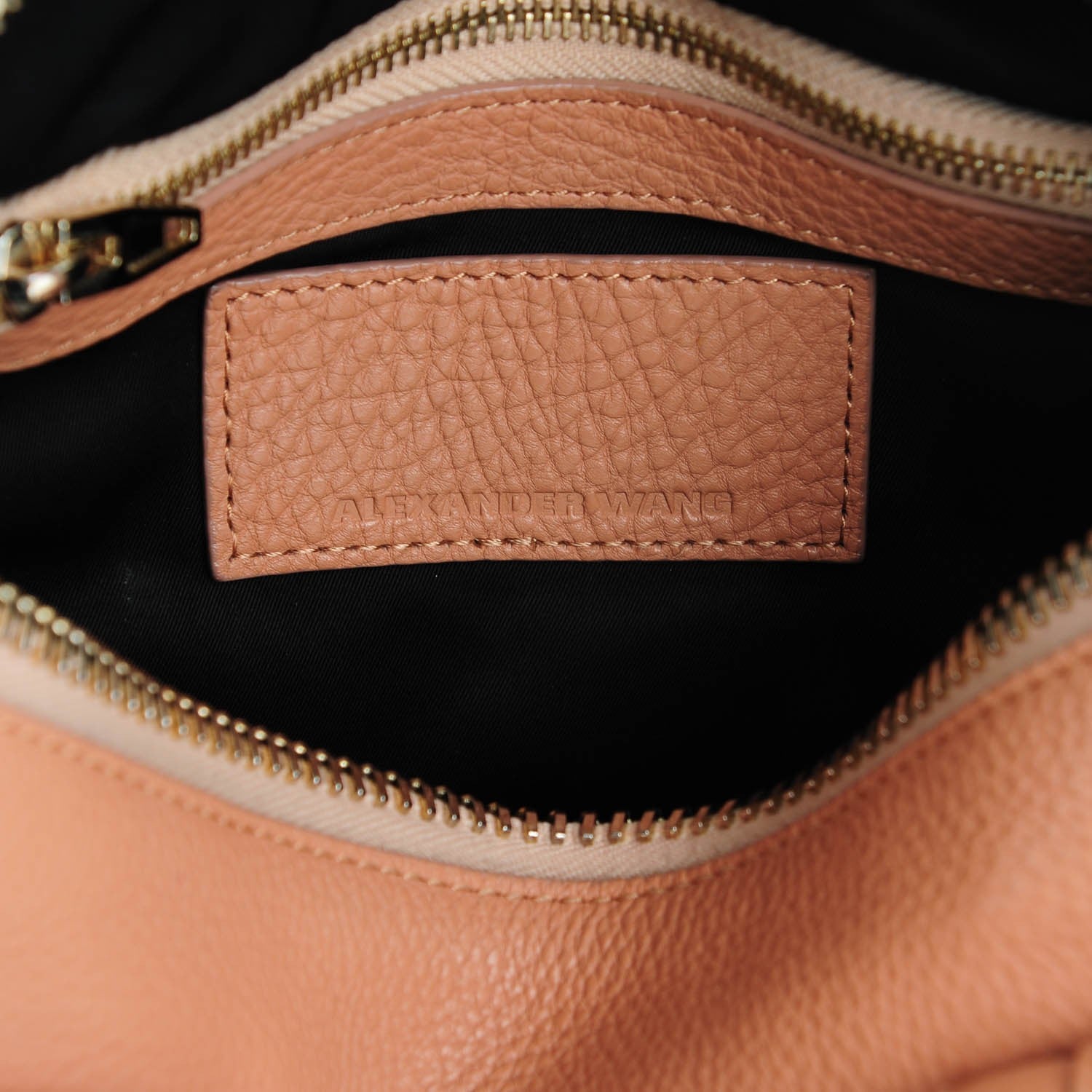 Alexander Wang Soft Pebbled Lambskin Rocco Tan Pale Gold Hardware 7 of 9