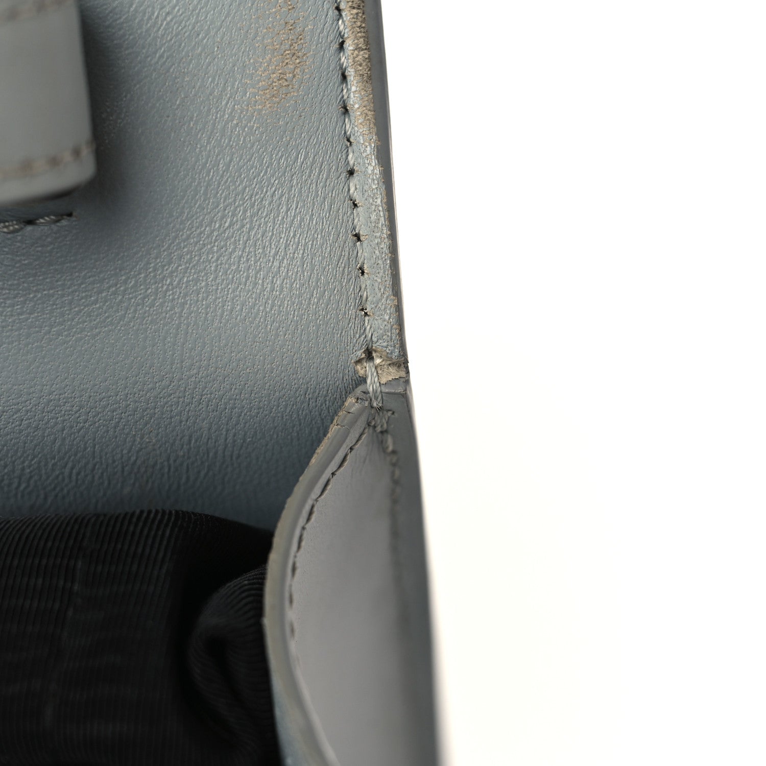 Saint Laurent Patent Grain De Poudre Classic Letters Zip Around Wallet Royal Blue 3 of 7