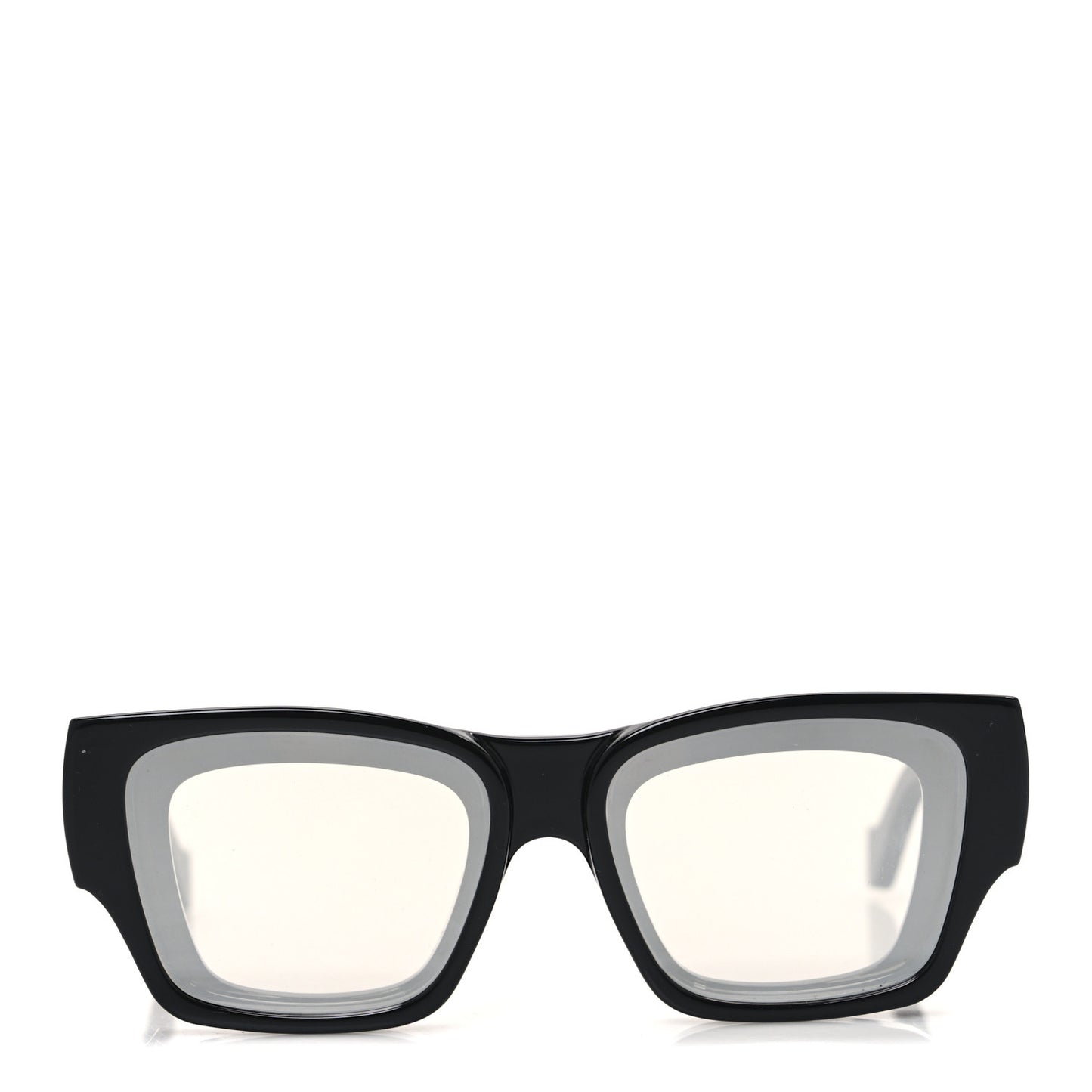 Acetate Mirrored Signature Sunglasses LW40172U Black