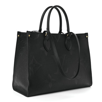 Louis Vuitton Empreinte Monogram Giant Onthego MM Black 3 of 8