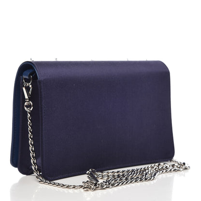 Miu Miu Satin Raso Crystal Embellished Delice Wallet On Chain Baltico 3 of 6