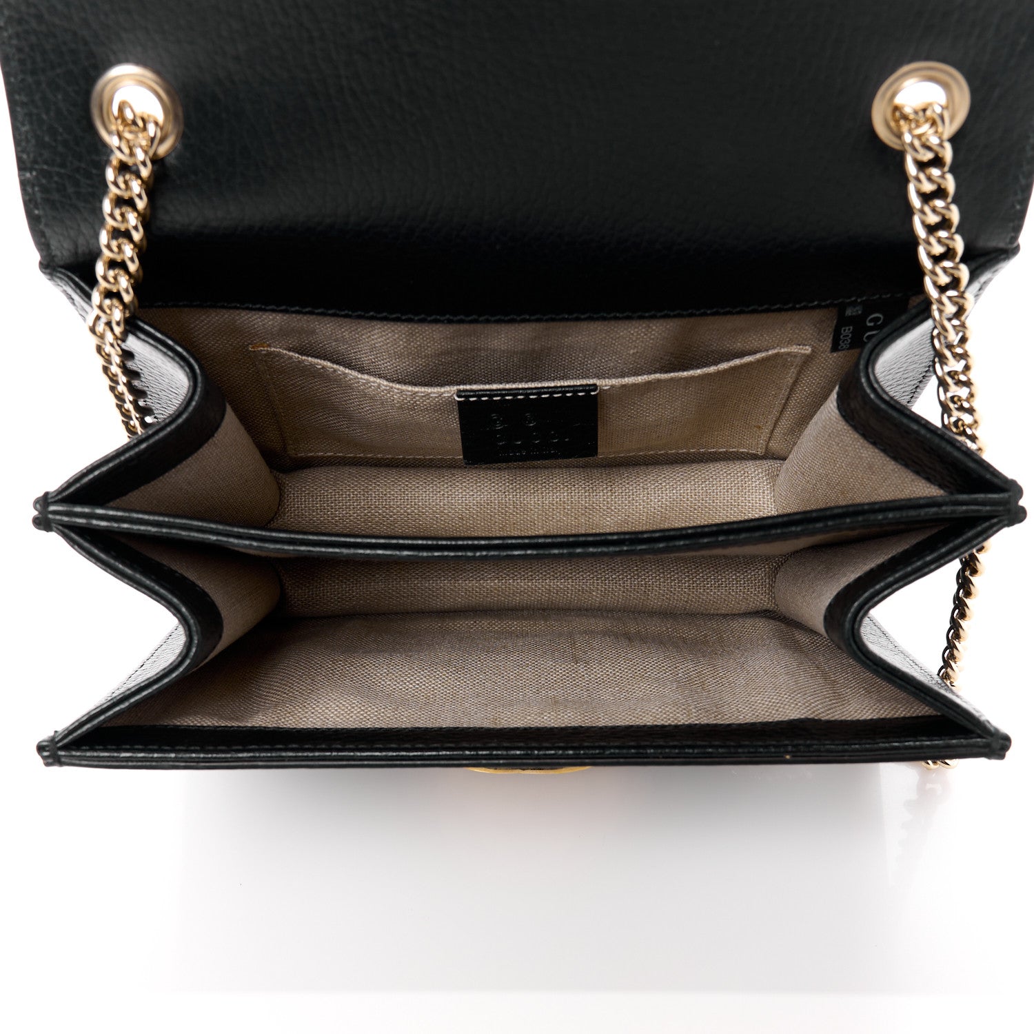 Gucci Dollar Calfskin Small Interlocking G Shoulder Bag Black 5 of 11