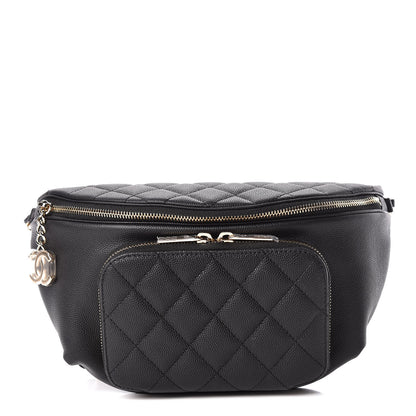 Chanel Caviar Quilted Business Affinity Waist Belt Bag Black 1 of 11