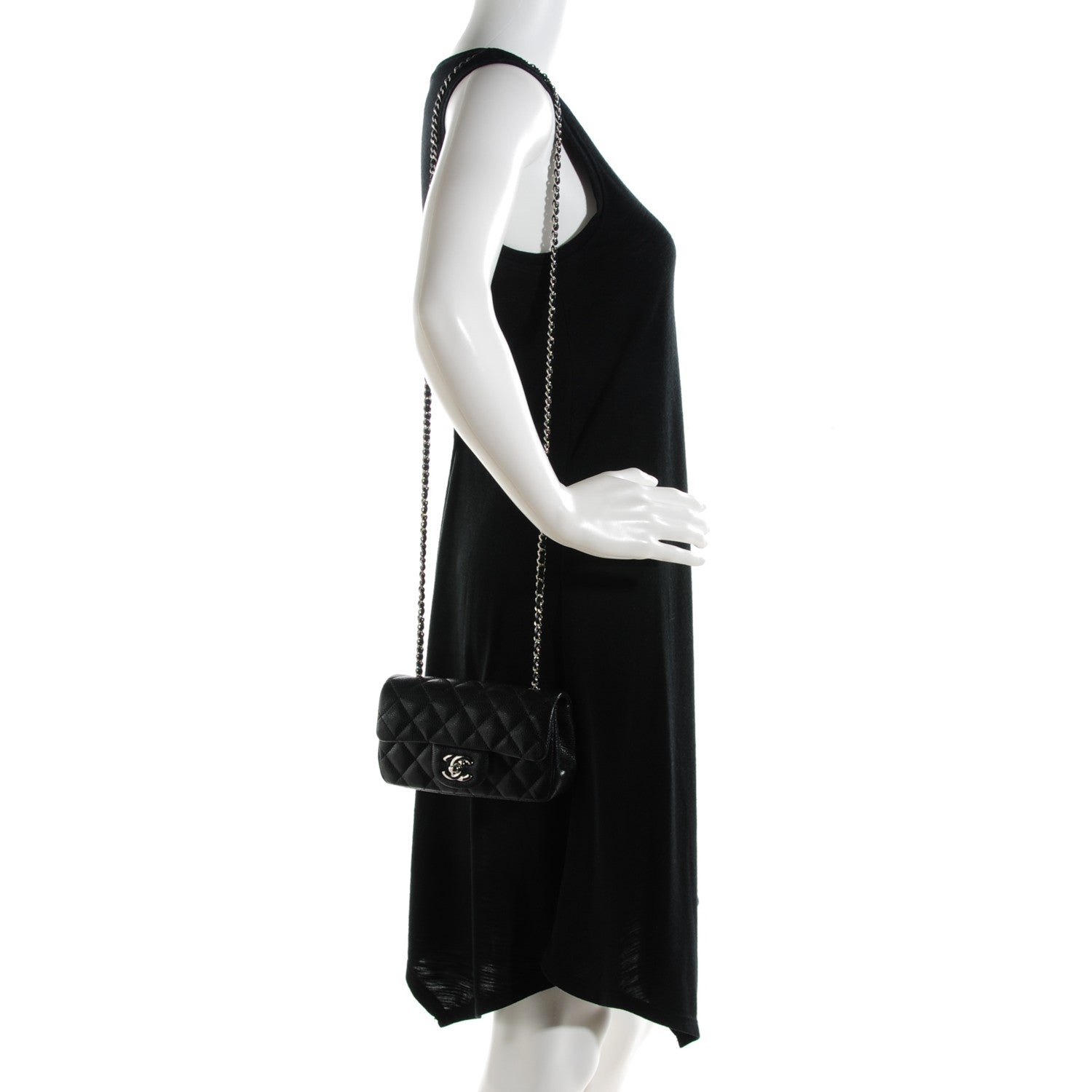 Chanel Caviar Quilted Extra Mini Flap Black 2 of 8