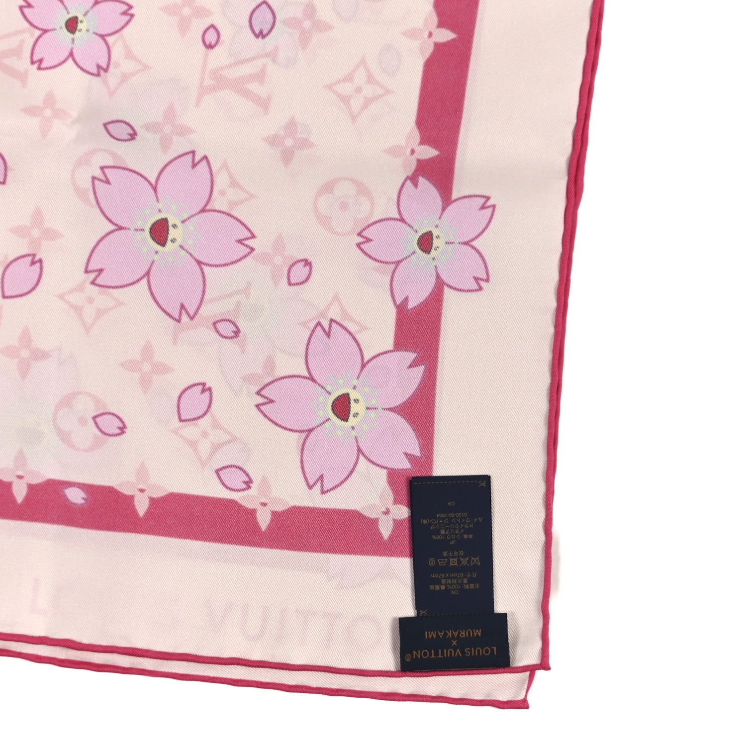 Louis Vuitton LV X TM Silk Monogram Cherry Blossom Square 70 Scarf