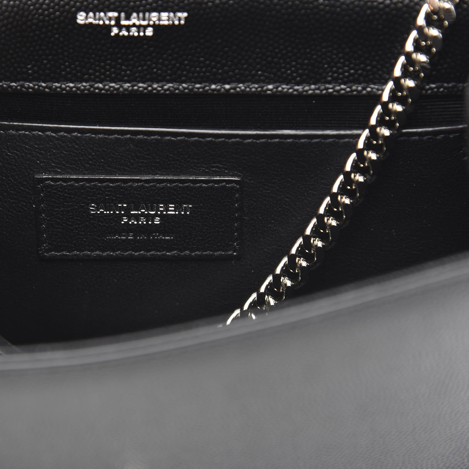 Saint Laurent Grain De Poudre Small Monogram Kate Satchel Black 6 of 9