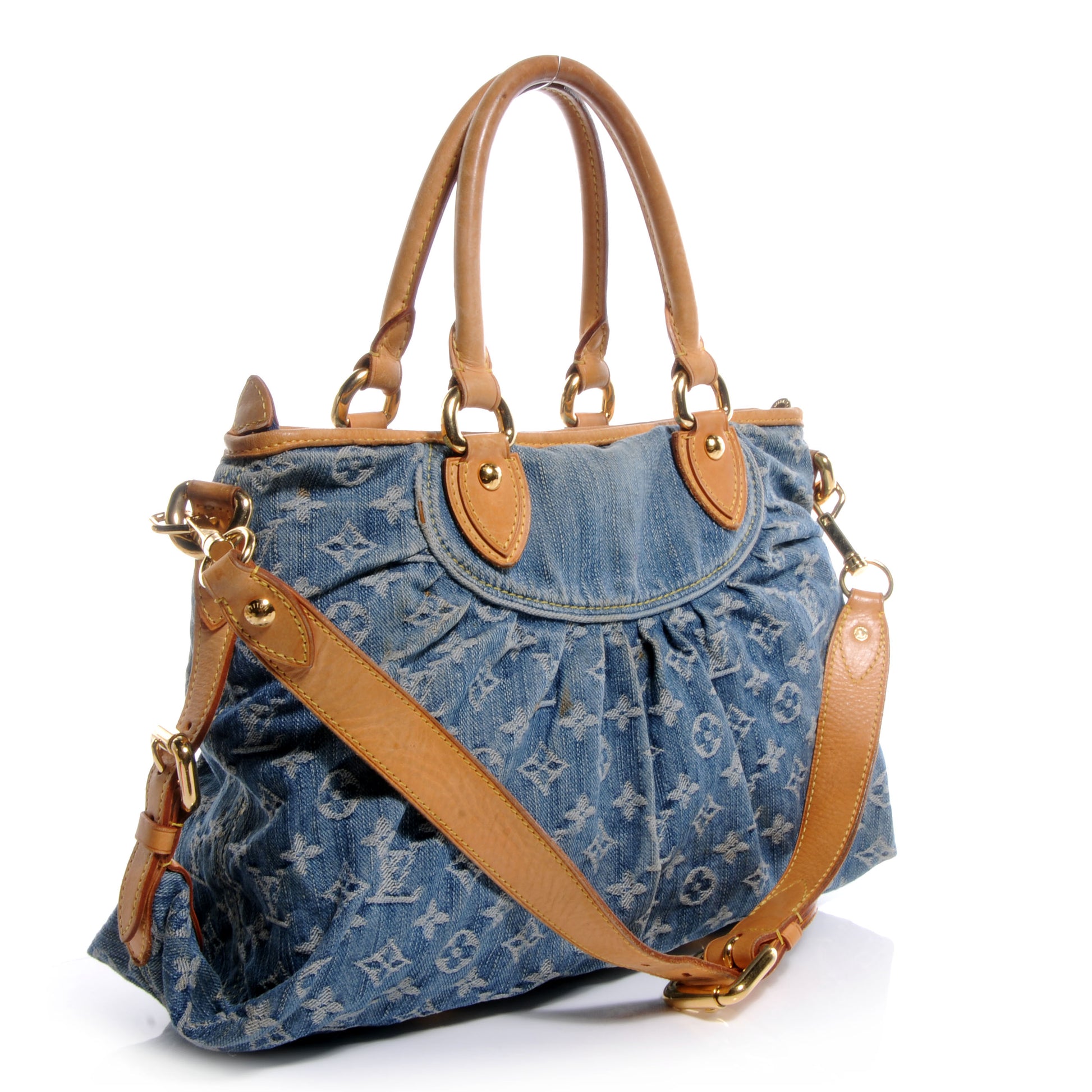 Louis Vuitton Denim Neo Cabby MM Blue 3 of 11