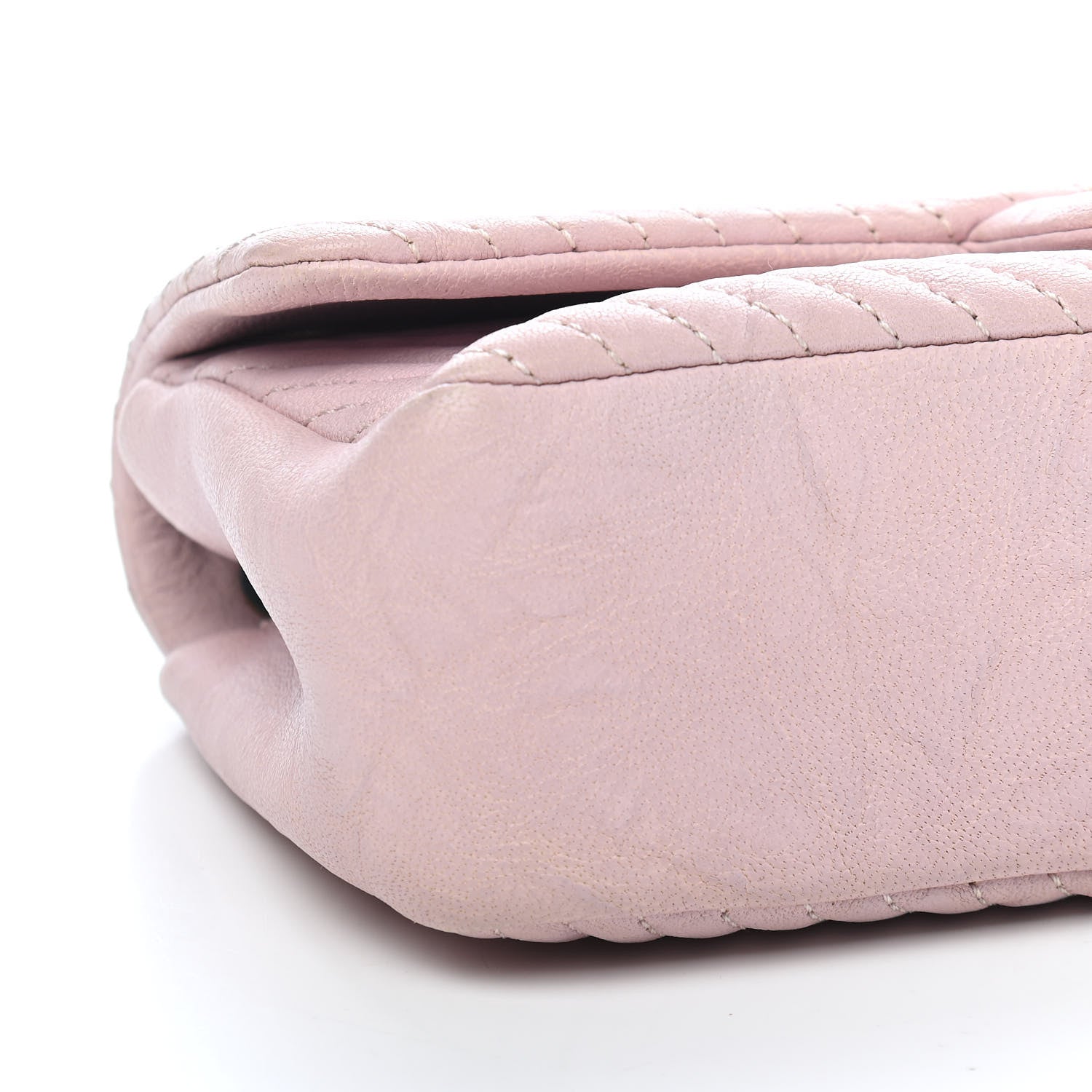 Chanel Calfskin Surpique Chevron Small Flap Pink 8 of 9