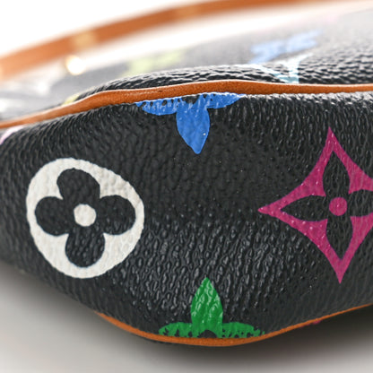 Louis Vuitton Monogram Multicolor Pochette Accessories Black 9 of 12