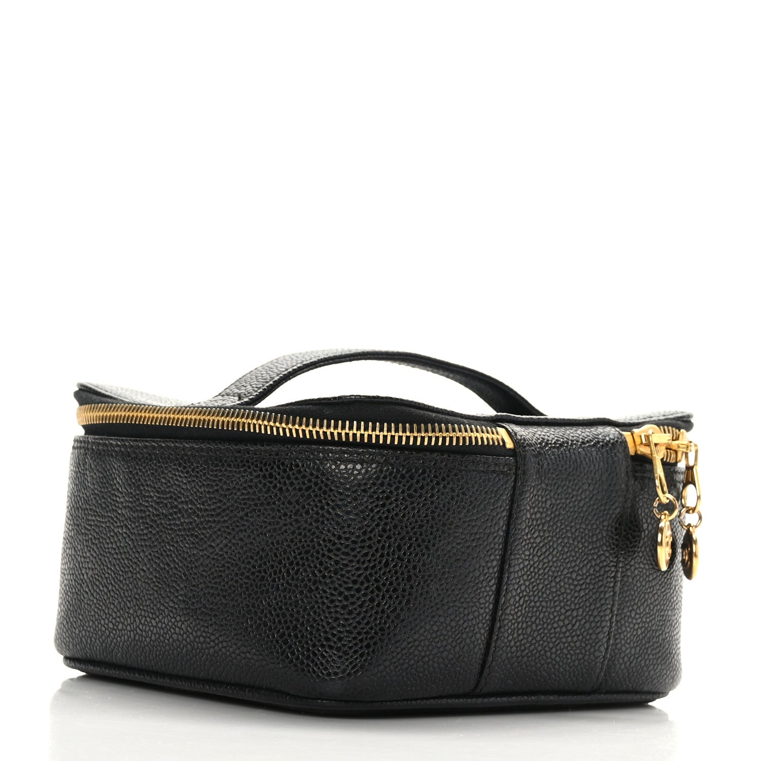 Chanel Caviar CC Vanity Cosmetic Case Black 2 of 10