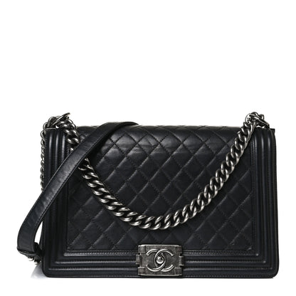 Chanel Calfskin Quilted New Medium Boy Flap Black 1 of 17