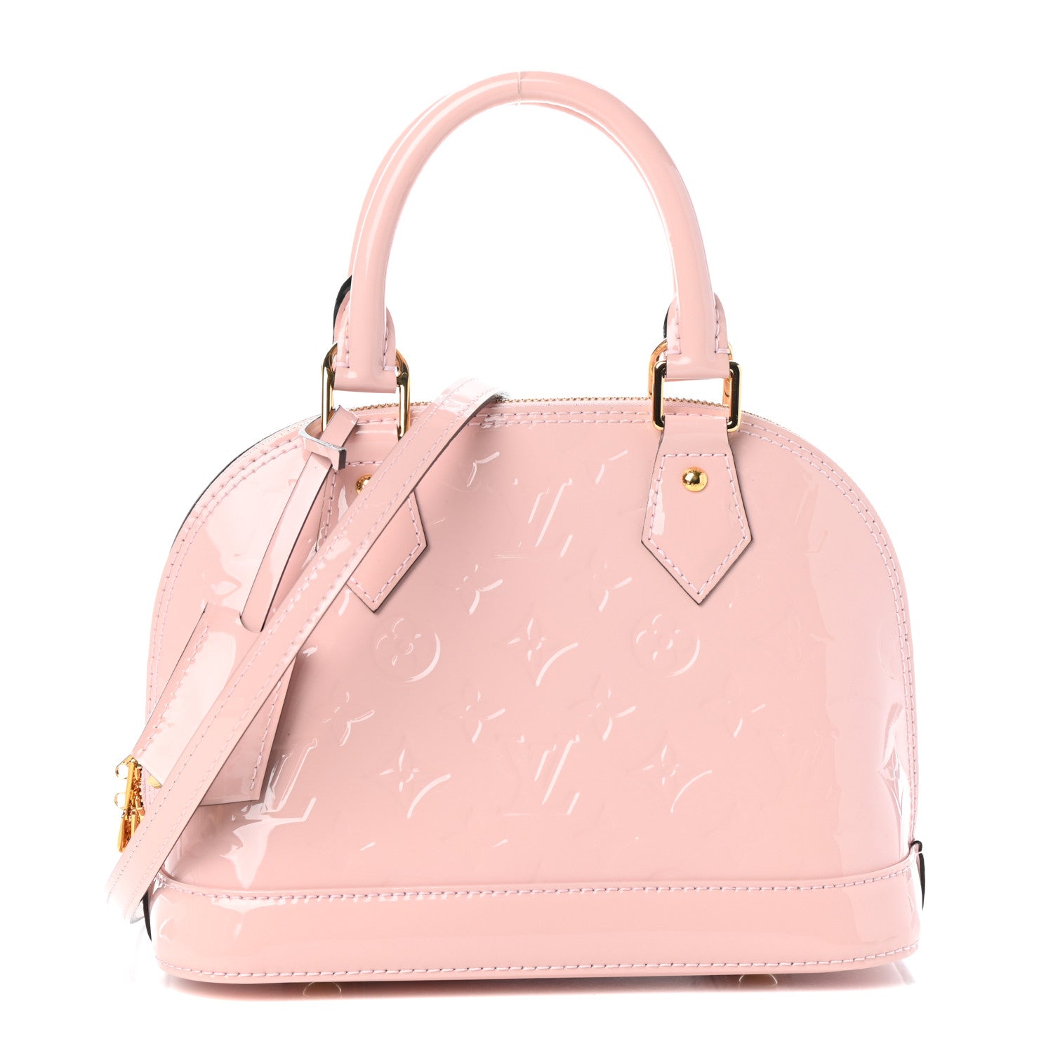 Louis Vuitton Vernis Alma BB Rose Ballerine 1 of 9