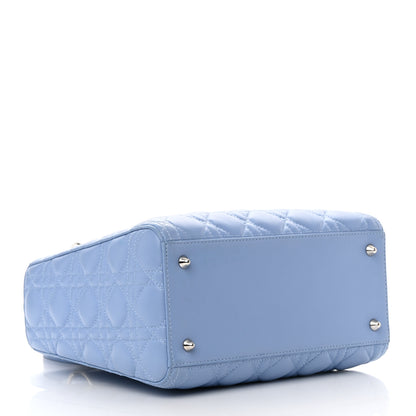 Christian Dior Lambskin Cannage Medium Lady Dior Light Blue 4 of 14