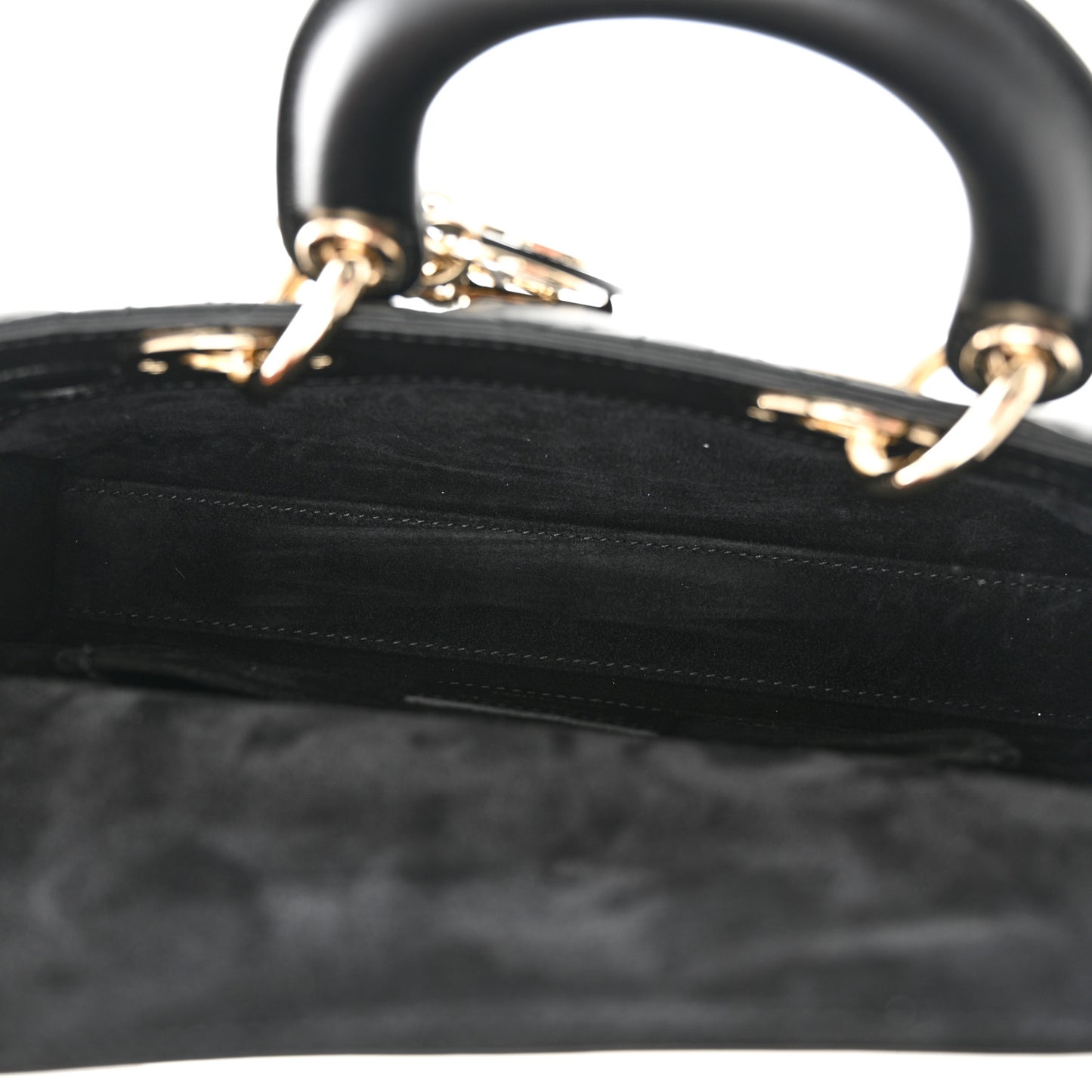 Lambskin Cannage Small Lady D-Joy Black