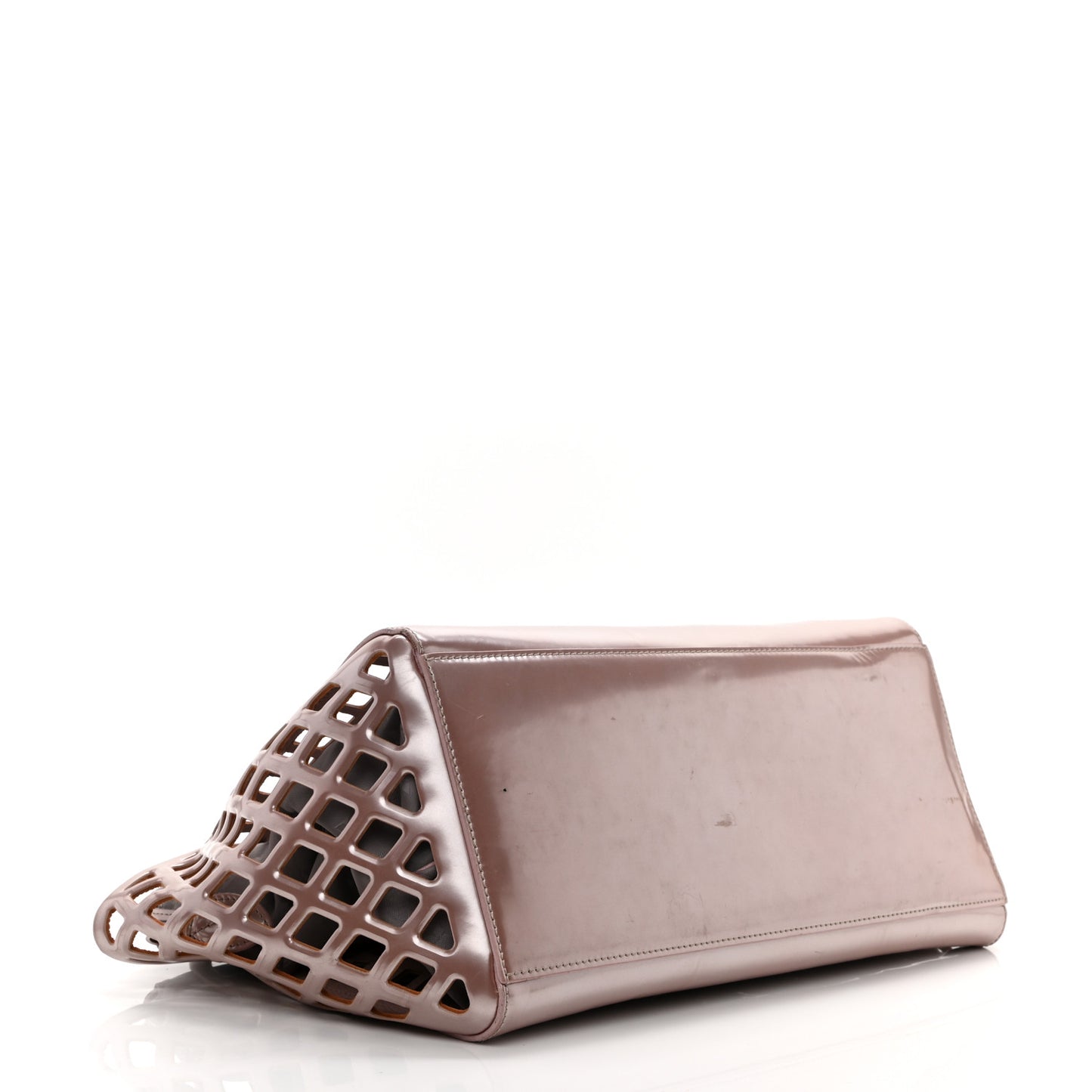 Metallic Patent Reef Jelly Basket MM Pink