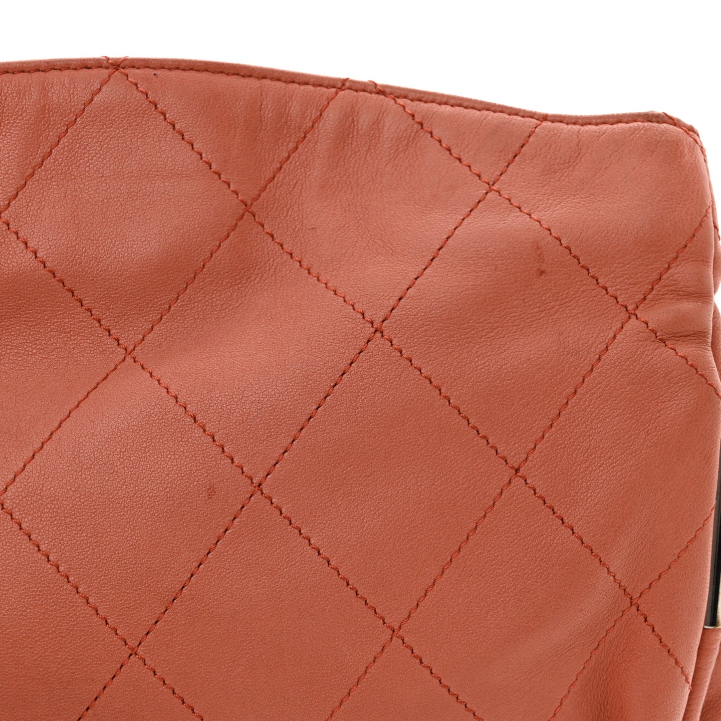 Lambskin Stitched Small Ultimate Soft Tote Pink