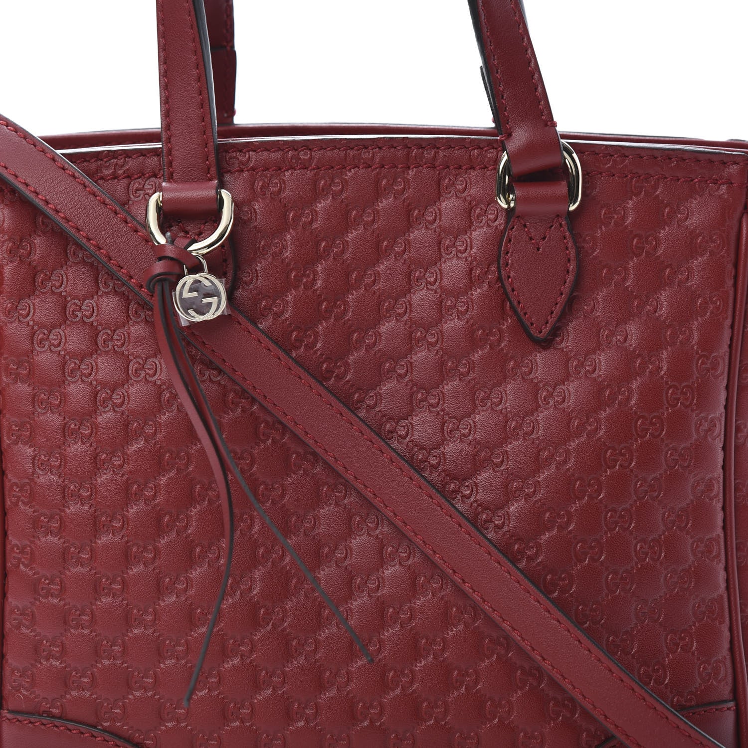 Gucci Microguccissima Small Bree Tote Red 9 of 11