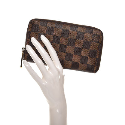 Louis Vuitton Damier Ebene Zippy Compact Wallet 2 of 8