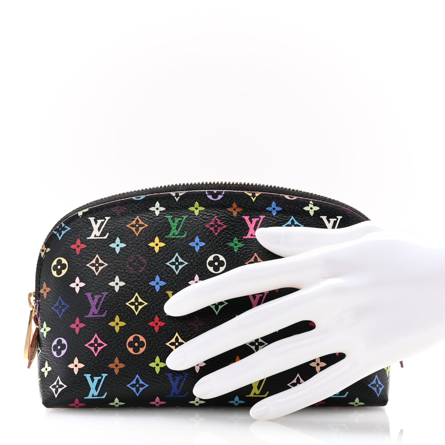 Monogram Multicolor Cosmetic Pouch Black Grenade
