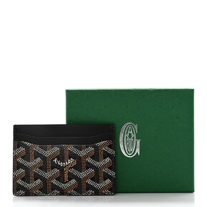 Goyard Goyardine Saint Sulpice Card Holder Black 7 of 7