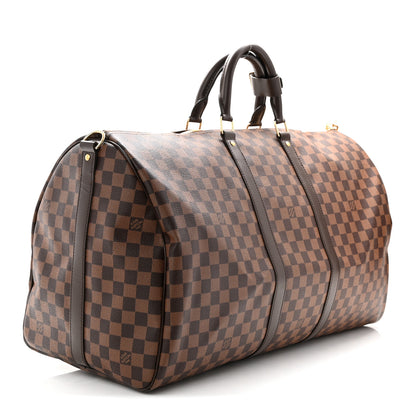 Louis Vuitton Damier Ebene Keepall Bandouliere 55 2 of 8