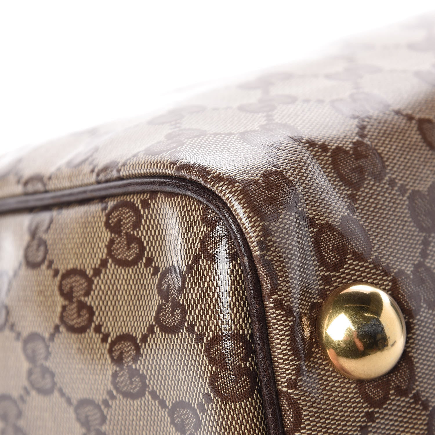 Gucci Crystal Monogram Fable Embroidered Large Babouska Boston Beige 12 of 20