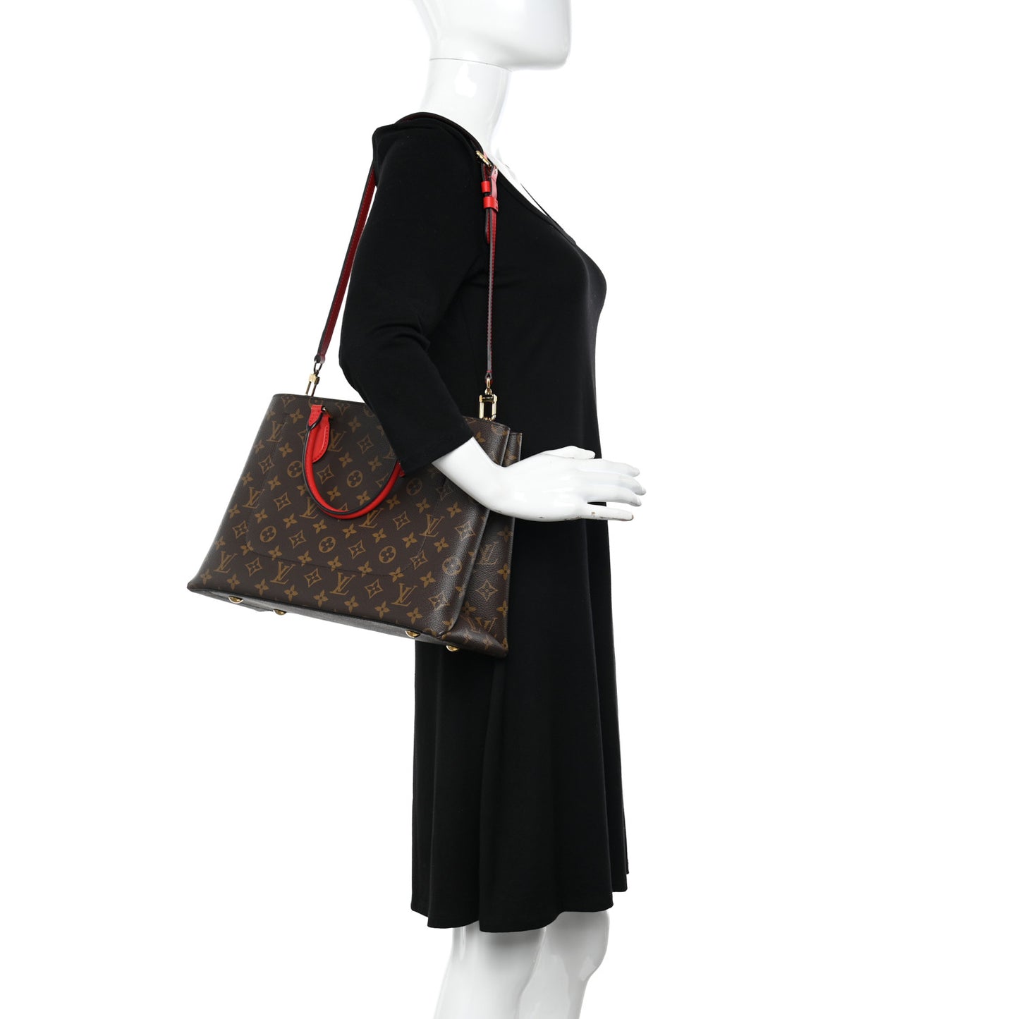 Monogram Flower Tote Coquelicot